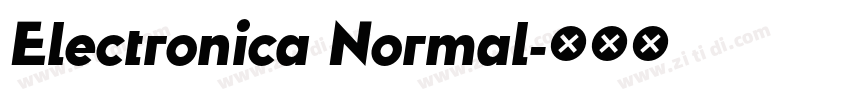 Electronica Normal字体转换